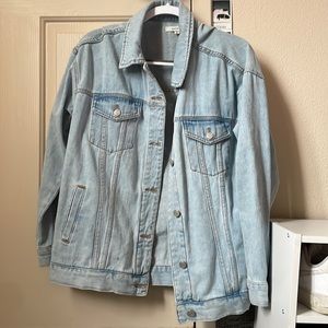 pacsun oversized denim jacket size xs/s
